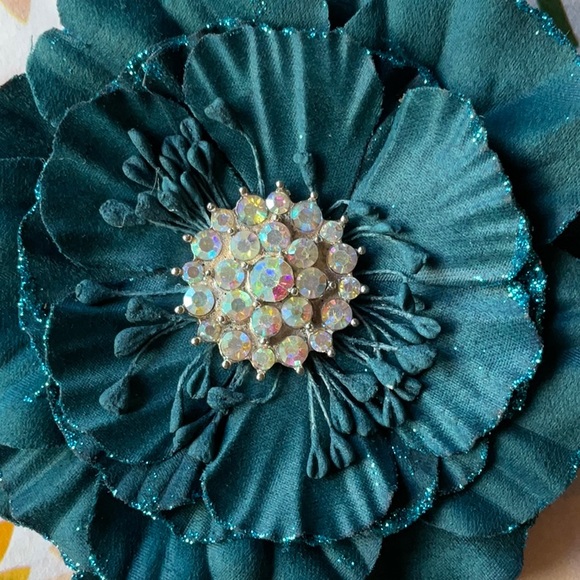 🪻 TIEKS TEAL FLOWER 🪻 NWOT - Picture 15 of 16
